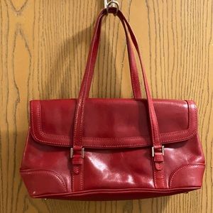 Nordstrom red leather purse.